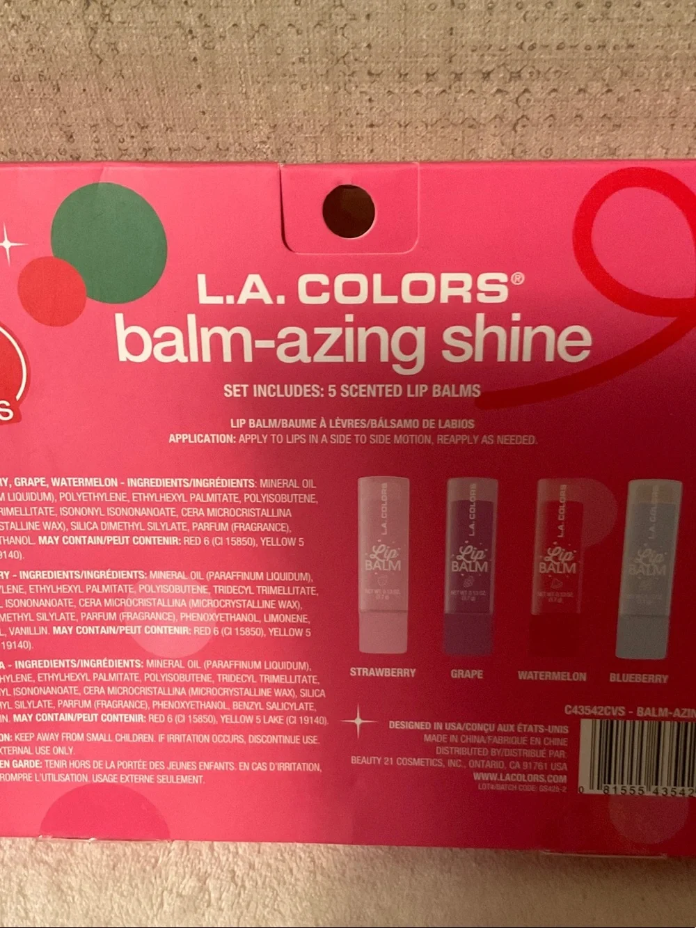 L.A. Colors five scented